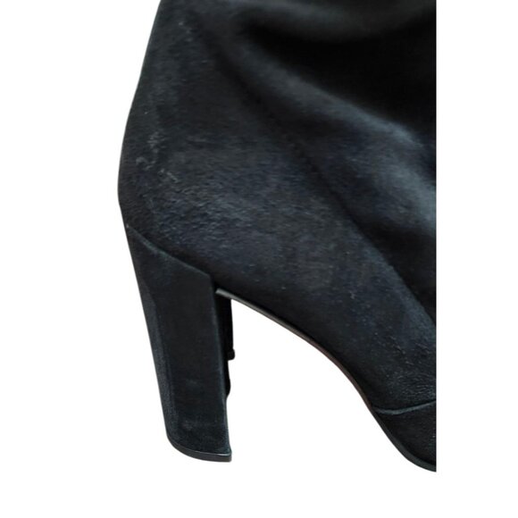Stuart Weitzman Clinger Black Suede Booties - Size 9.5 M - Picture 5 of 14